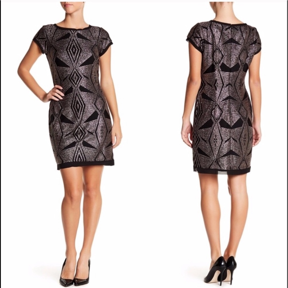 Vince Camuto Metallic Party Dress